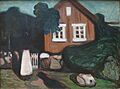 'House in Moonlight' by Edvard Munch, Bergen Kunstmuseum