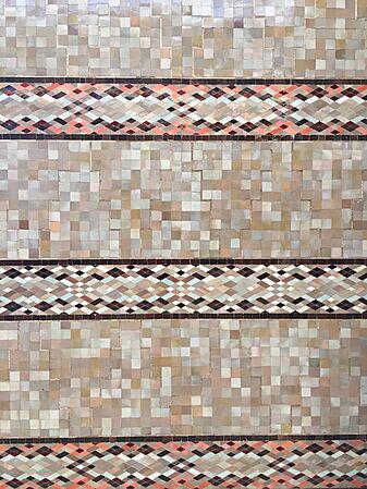 Edmond Brion's reinterpreted zellij at  Bank Al-Maghrib in Casablanca