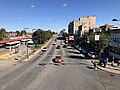 2022-10-08 14 41 14 View east along Pennsylvania State Route 3 (Market Street) from the pedestrian overpass at 69th Street in Upper Darby Township, Delaware County, Pennsylvania