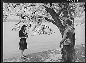 A picture of Johnny at the Cherry Blossom Festival for Grandma 8b15091v