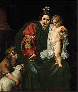 Abraham Janssens - The Virgin and Child with the infant St John the Baptist