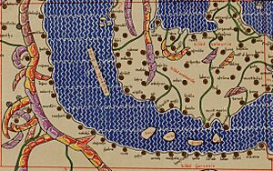 Al-Idrisi's map of the Mediterranean