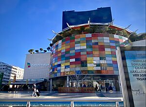 Antalya, Turkey Feb 2022 - Colorful Shopping Mall