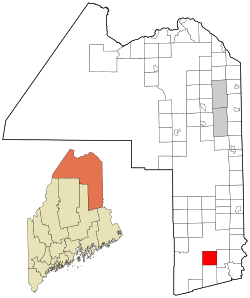 Location of Glenwood Plantation, Maine