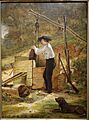At the Well by William Sidney Mount, 1848, oil on board mounted on panel - New Britain Museum of American Art - DSC09323