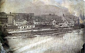Barracks of Second Fort Dearborn, 1856