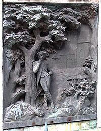 Bas relief statue bonaparte auxonne