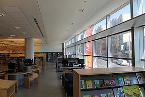Bronx Library Center second floor interior