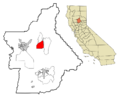 Butte County California Incorporated and Unincorporated areas Paradise Highlighted