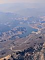 Calero Reservoir smoky aerial