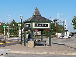 Cary sign near the train station