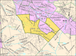 Census Bureau map of Pine Hill, New Jersey