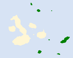 Certhidea fusca map.svg