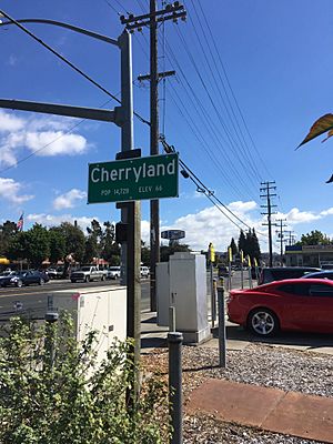 Cherryland Sign