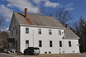 Chichester Grange Hall, which houses town offices, is listed in the State Register of Historic Places