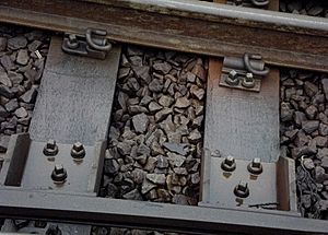 Close-up of railway track
