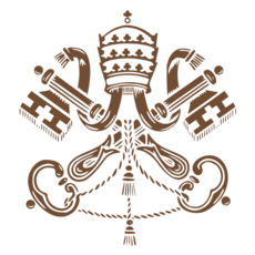 Coat of Arms of the Holy See (brown)