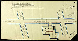 Court-Martial Trial Exhibit Depicting the Monk's Bakery Ambush Site