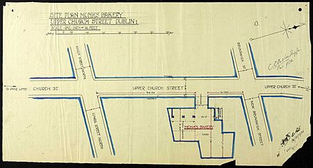 Court-Martial Trial Exhibit Depicting the Monk's Bakery Ambush Site