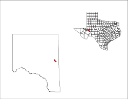 Location of Crane, Texas