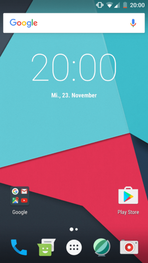 CyanogenMod 14 homescreen german