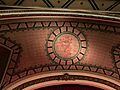 Detail of ceiling mural at Somerville Theatre