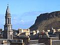 Edinburgh's Southside rooftops, Queen's Hall and the crags - geograph.org.uk - 1185920