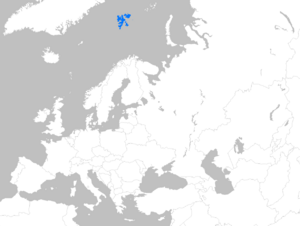 Europe map svalbard