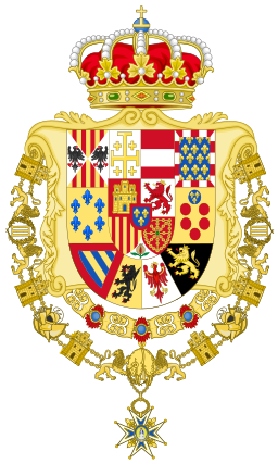 Greater Royal Coat of Arms of Spain (1931) Version with Golden Fleece and Charles III Orders