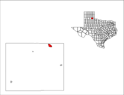 Location in Hall County, Texas