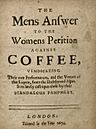 Houghton EC65.A100.674m - Men's Answer to the Women's Petition Against Coffee