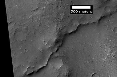 Inverted terrain in Parana Valles