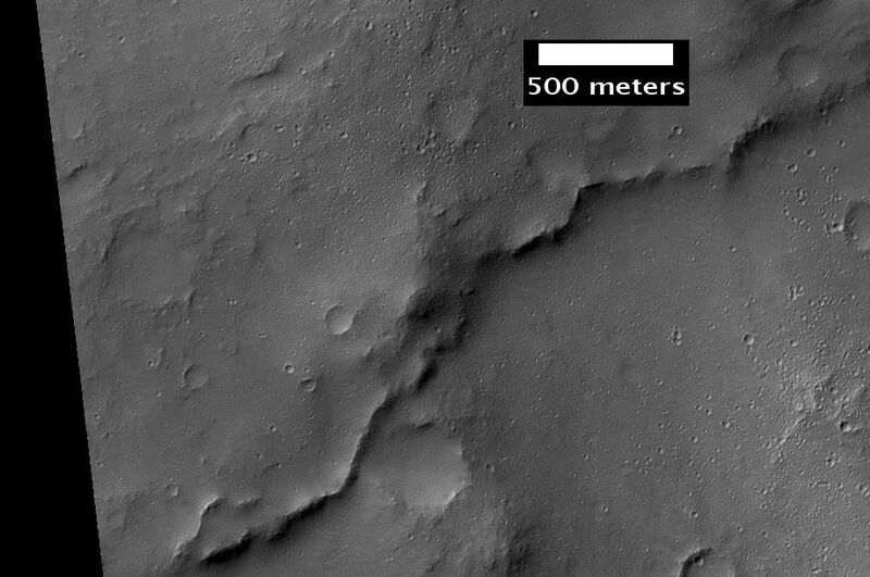 Inverted terrain in Parana Valles