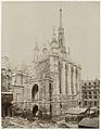 La Sainte Chapelle tijdens de restauratie Paris. - La Sainte-Chapelle. XIIIe Siècle (titel op object), RP-F-F16404