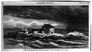 Lime Rock Island in 1869 Harper's Weekly