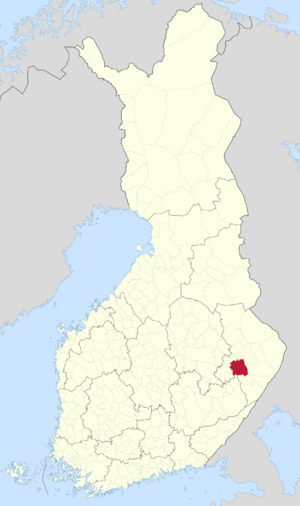 Location of Liperi in Finland