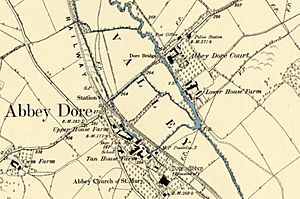 Map Abbey Dore 1886