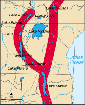 Map of Great Rift Valley