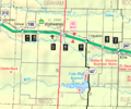 Map of Trego Co, Ks, USA