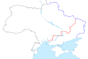 Map of Ukraine border with Russia de-facto.png
