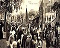 Mawlid an-Nabi SallAllaho Alaihi wa Sallam procession at Boulac Avenue in 1904 at Cairo, Egypt