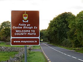 Mayo border sign