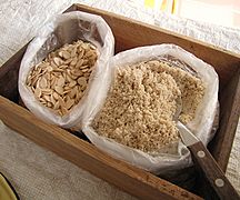 Mbika - ground flour from dried pumpkin seeds