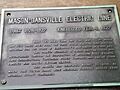 Michigan's Mason-Dansville Electric Line plaque