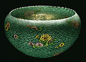 Namikawa Sosuke - Bowl with Chrysanthemum Blossoms - Walters 44546 - Profile (cropped)
