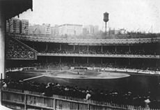 No Known Restrictions Polo Grounds during World Series Game, 1913 from the Bain Collection (LOC) (434431507).jpg