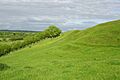 Northwest corner of poundbury hillfort