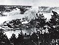 Oscarsborg Fortress under air attack, 9 April, 1940