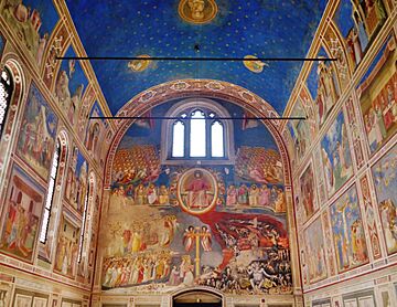 Padova Cappella degli Scrovegni Innen Langhaus West 5.jpg