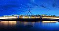 Parliament House Canberra Dusk Panorama